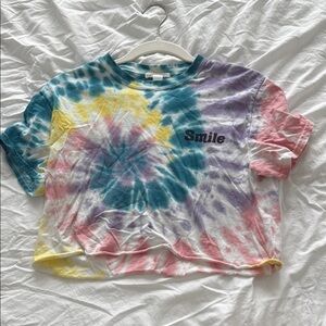 Full Tilt Tie-Dye Crop Top - Multicolor